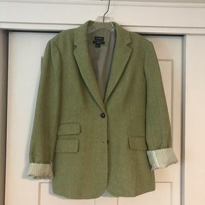 Classic Herringbone Tweed Blazer, J Crew